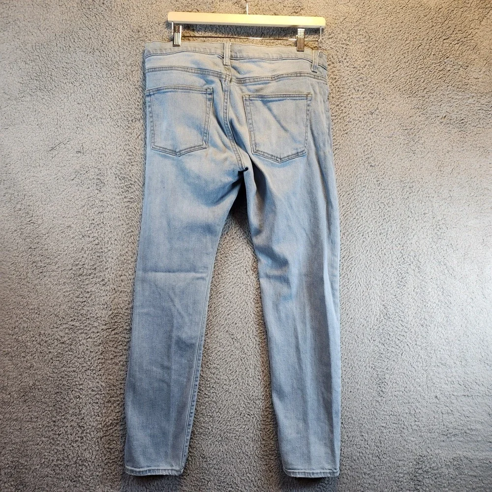 Fashion‎ Nova Jeans Mens 34 (Fits 32x31) Blue Denim Stretch 5-Pocket Straight